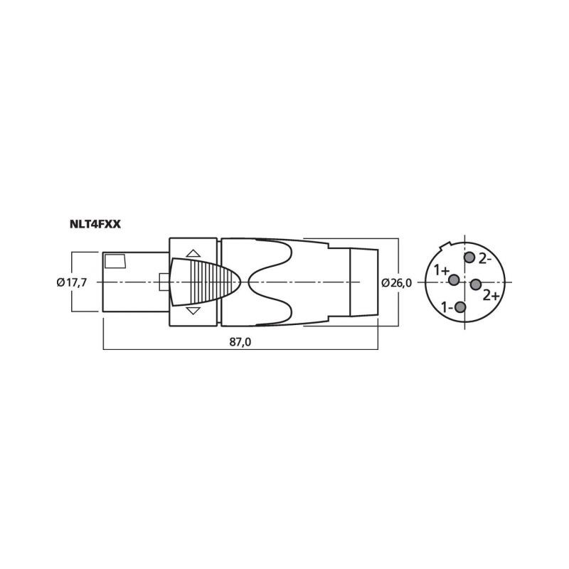 MONACOR NLT4FXXWtyk NEUTRIK SPEAKON